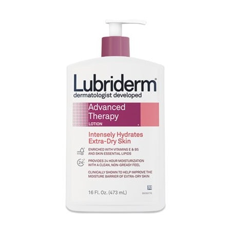 Johnson & Johnson Lubriderm, Advanced Therapy Moisturizing Hand/body Lotion, 16oz Pump Bottle, 12PK 48322